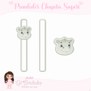 Prendedor de Chupeta Safari 3-Menino