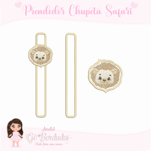 Prendedor de Chupeta Safari 4-Menino