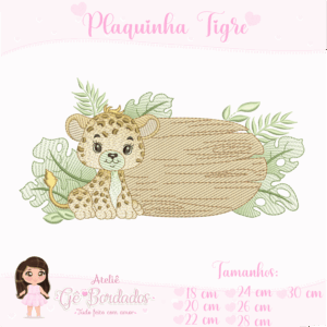 Plaquinha Tigre-Menino