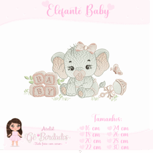Elefante Baby-Menina