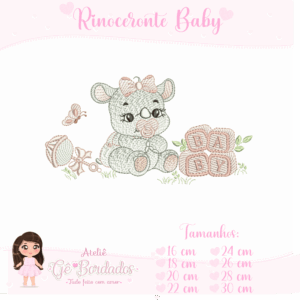 Rinoceronte Baby-Menina
