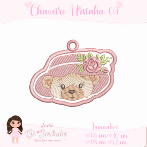 Chaveiro Ursinha Cute 03