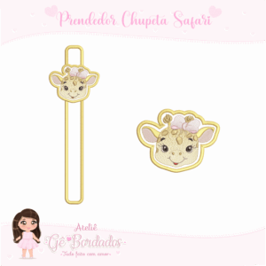 Prendedor de Chupeta Safari 3-Menina