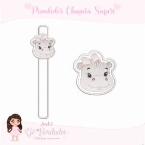 Prendedor de Chupeta Safari 1-Menina
