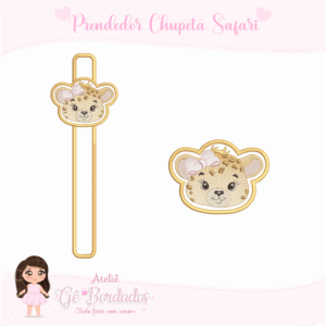 Prendedor de Chupeta Safari 6-Menina