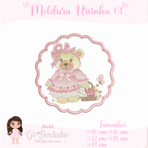 Moldura Ursinha Cute 01