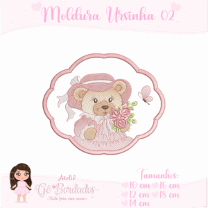 Moldura Ursinha Cute 02