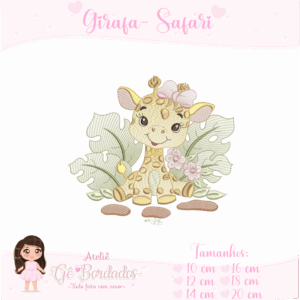 Girafa Safari-Menina