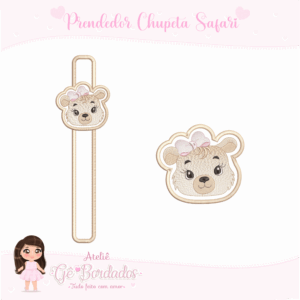 Prendedor de Chupeta Safari 4-Menina