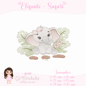 Elefante Safari-Menina