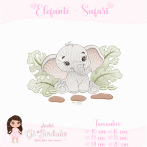 Elefante Safari-Menino