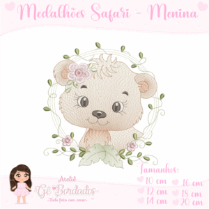 Coleção Medalhões Safari - Menina